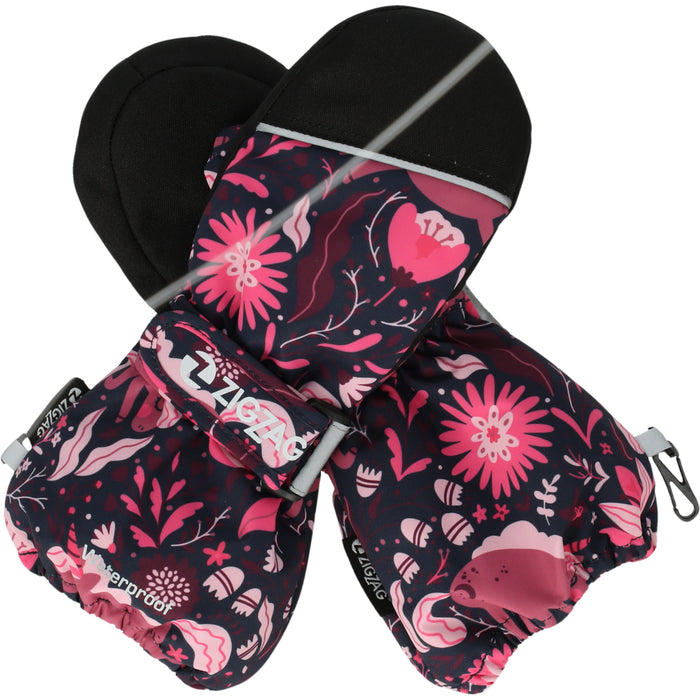 ZIGZAG True Printed Mittens Gloves 4368 Red Violet
