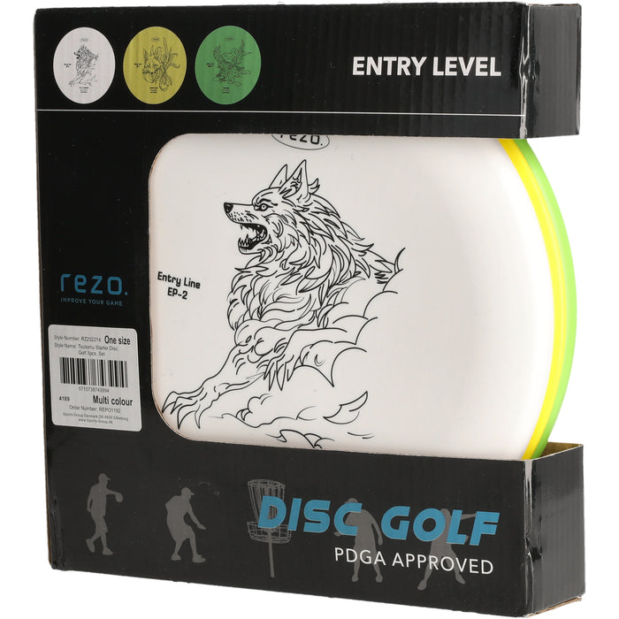 REZO Tsutomu Starter Disc Golf 3pcs. Set Accessories 4189 Multi colour