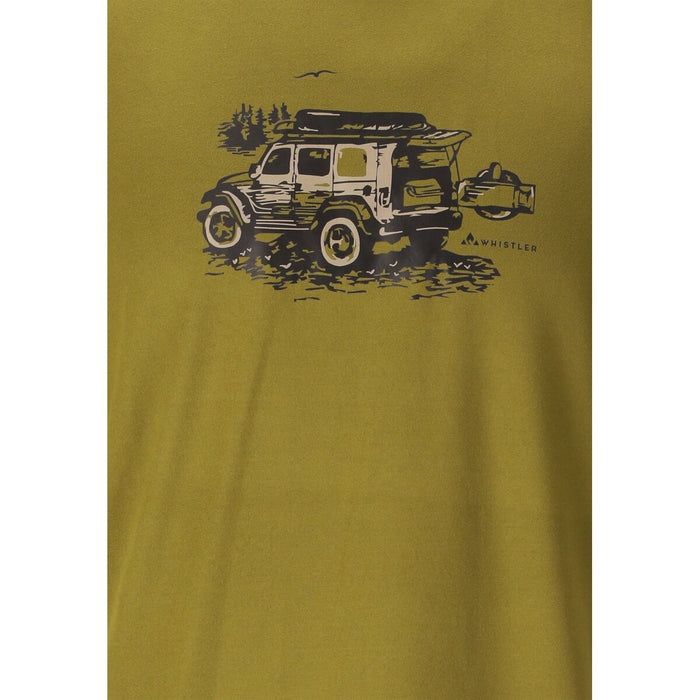 WHISTLER Tulon M Printed S-S T-Shirt T-shirt 3218 Avocado