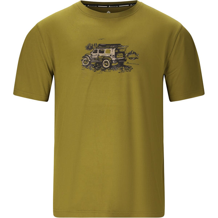 WHISTLER Tulon M Printed S-S T-Shirt T-shirt 3218 Avocado