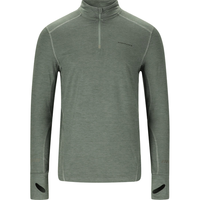 ENDURANCE Tune V2 M Melange Midlayer Midlayer 3058 Balsam Green