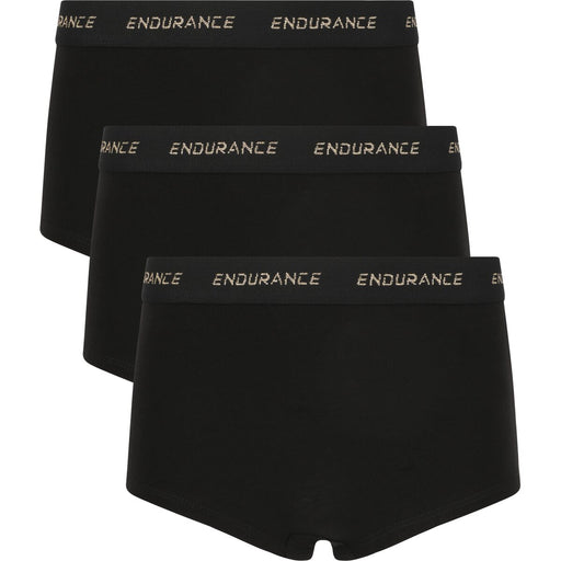 ENDURANCE Vickers Jr. Hot Pants 3-Pack Underwear 1001A Black