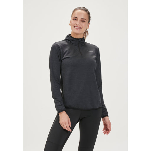 ENDURANCE Vironic W Waffle Melange Loose Fit Midlayer Midlayer 1001 Black