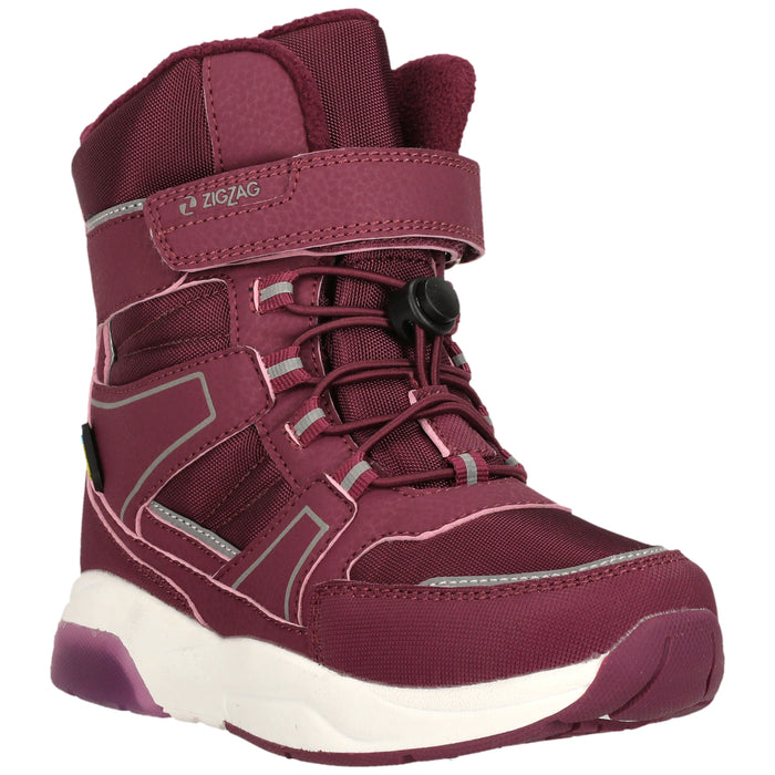 ZIGZAG Vizar Kids Boot WP w/Lights WP Boots 4078 Dark Purple