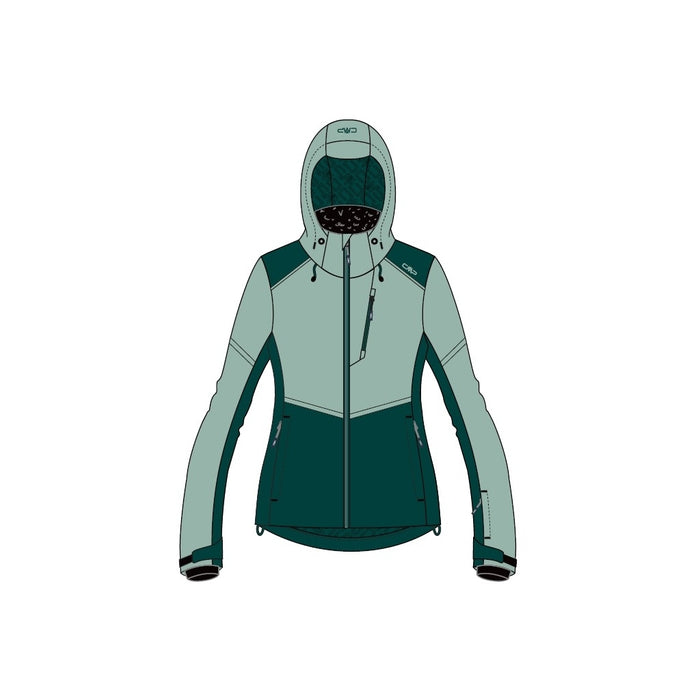 CMP WOMAN SKI JACKET - WP10000 Jacket 15EU JADE-TREK GREEN