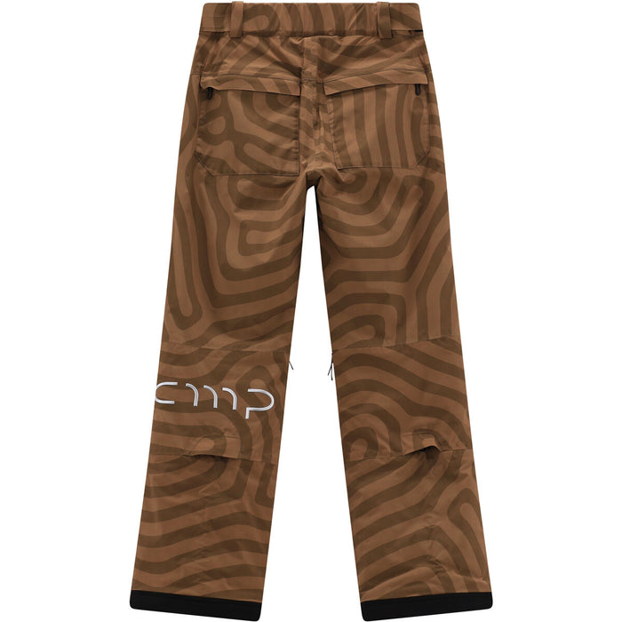 CMP WOMAN SKI PANT PRINTED - WP15000 Pants 10ZU Tabacco-Bisquit