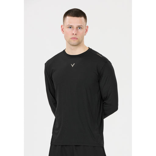 VIRTUS Walton M L/S Performance Tee T-shirt 1001 Black