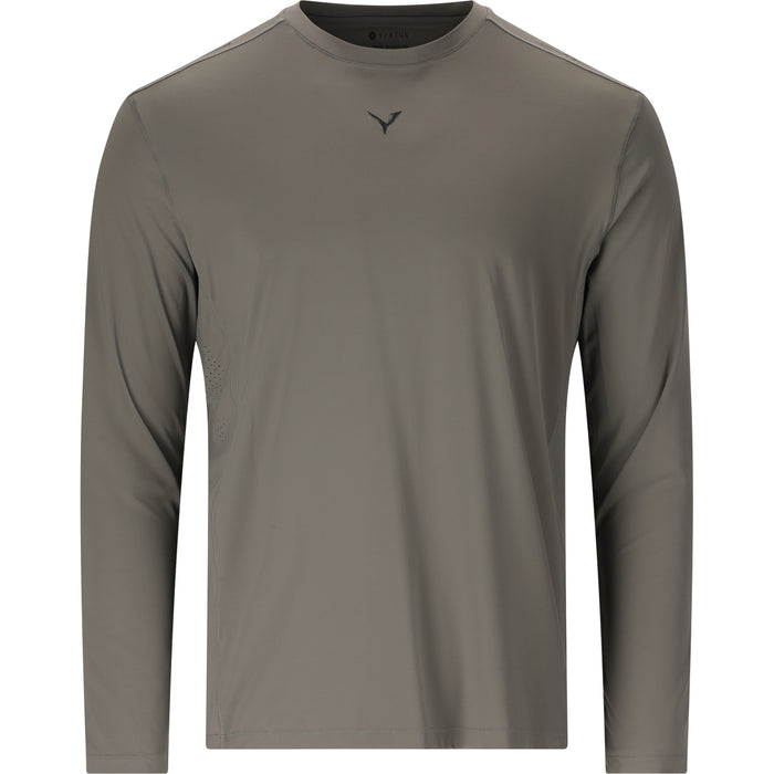 VIRTUS Walton M L/S Performance Tee T-shirt 1013 Gunmetal
