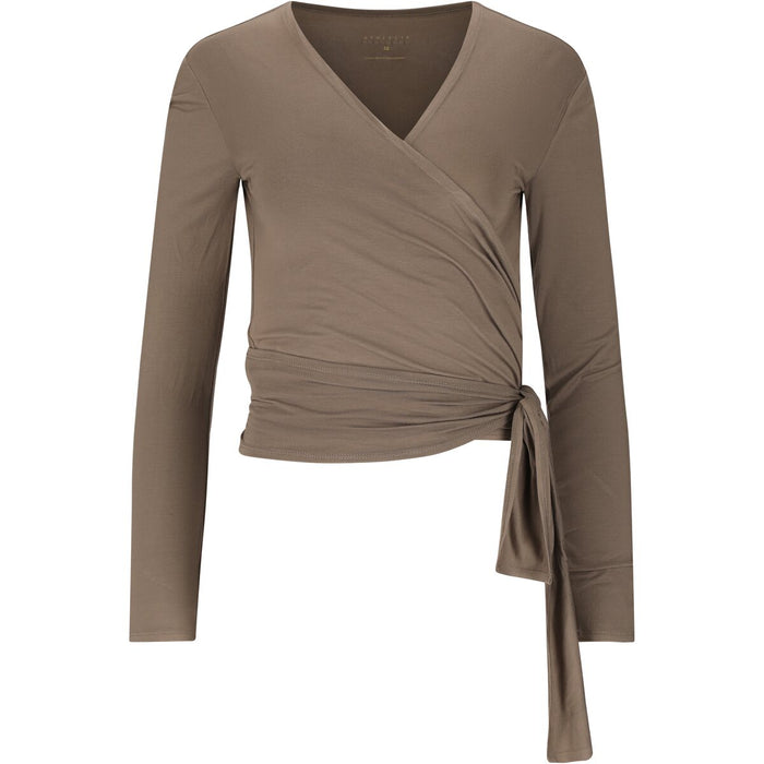 ATHLECIA Walyn W Wrap Blouse Midlayer 1292 Greige