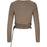 ATHLECIA Walyn W Wrap Blouse Midlayer 1292 Greige