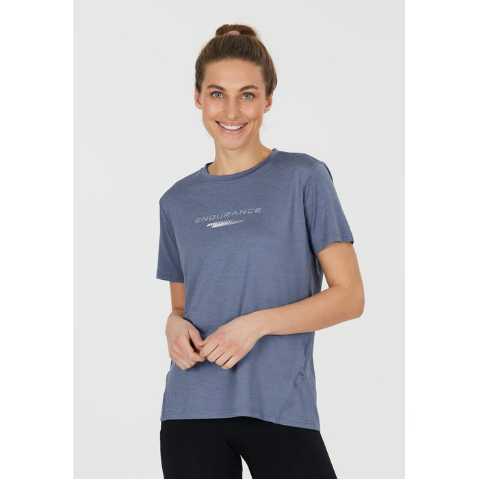 ENDURANCE Wange W Melange S/S Tee T-shirt 2177 Serenity Blue