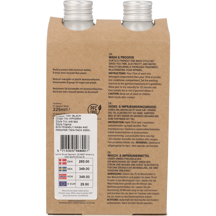 WHISTLER Wash and Proofer Twin Pack 225ml Wash and Proofer 1001 Black
