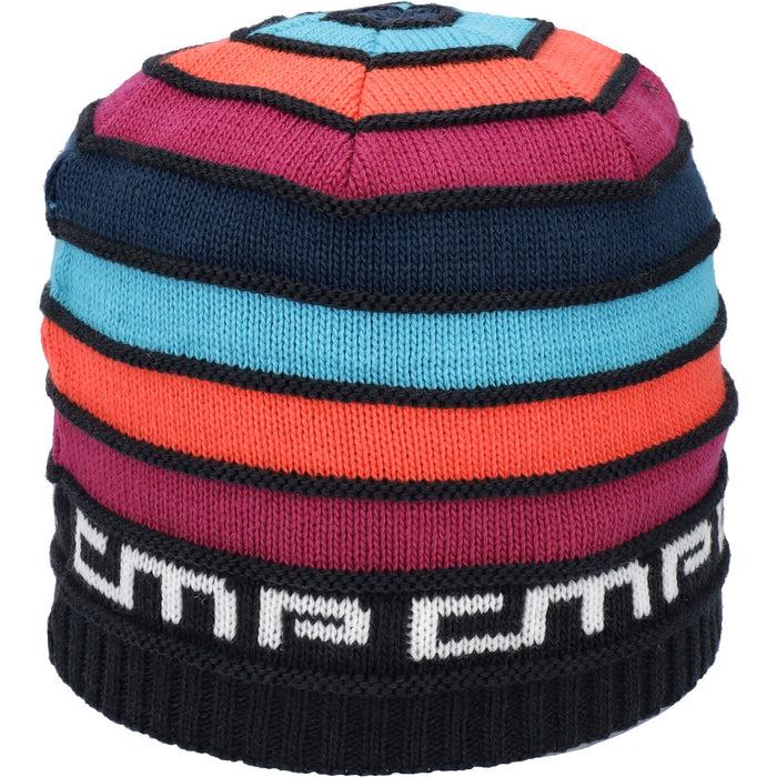 CMP Wmn Striped Knitted Hat Hoods U423 Antracite