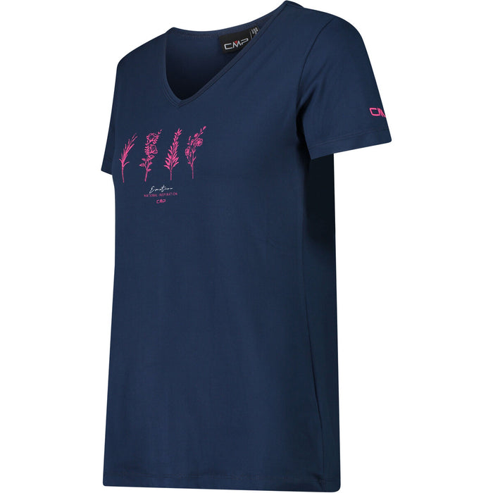 CMP Woman Functional Tee T-shirt 47MR Blue-Fuxia