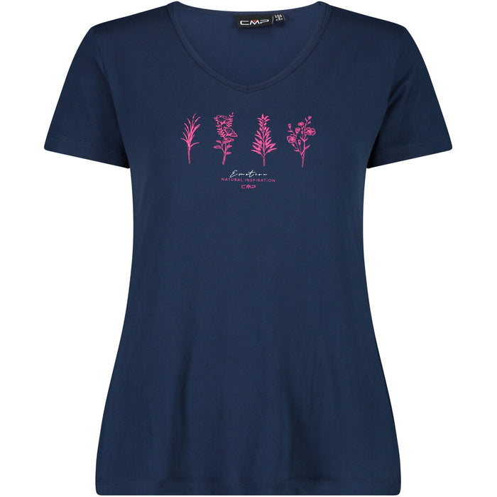 CMP Woman Functional Tee T-shirt 47MR Blue-Fuxia