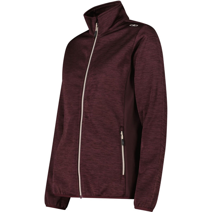 CMP Woman Jacket Fleece C599 Black Berry Mel.