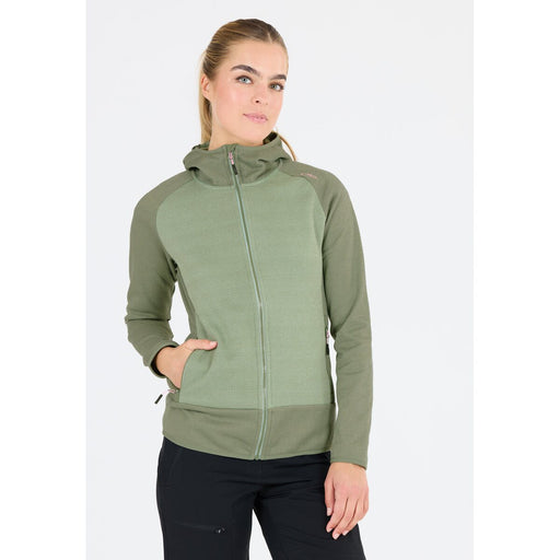CMP Woman Jacket Fix Hood Fleece E452 Salvia