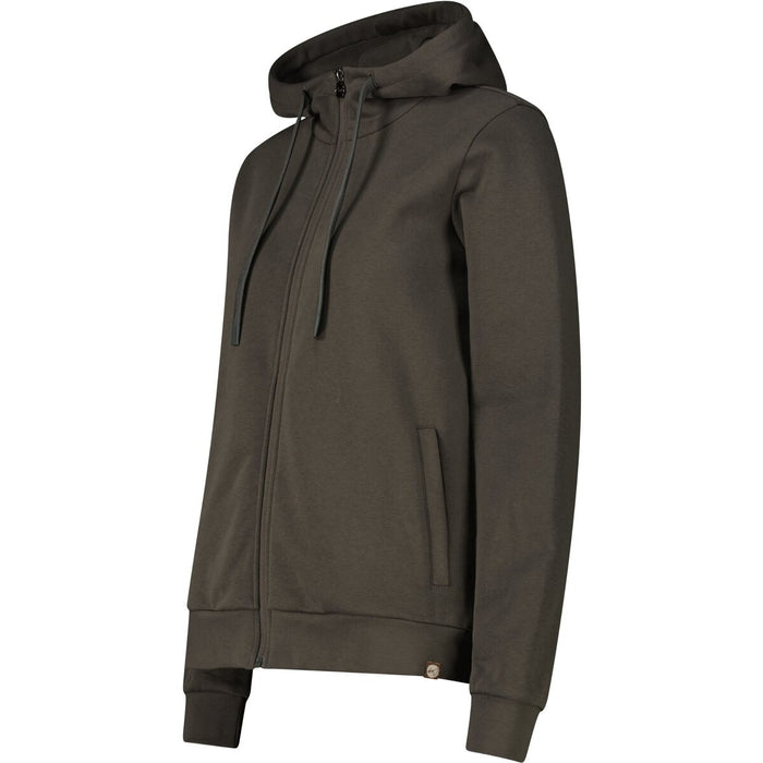 CMP Woman Jacket Fix Hood Sweatshirt F894 Thyme