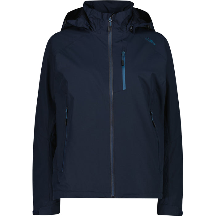 CMP Woman Jacket Zip Hood Jacket N950 Black Blue