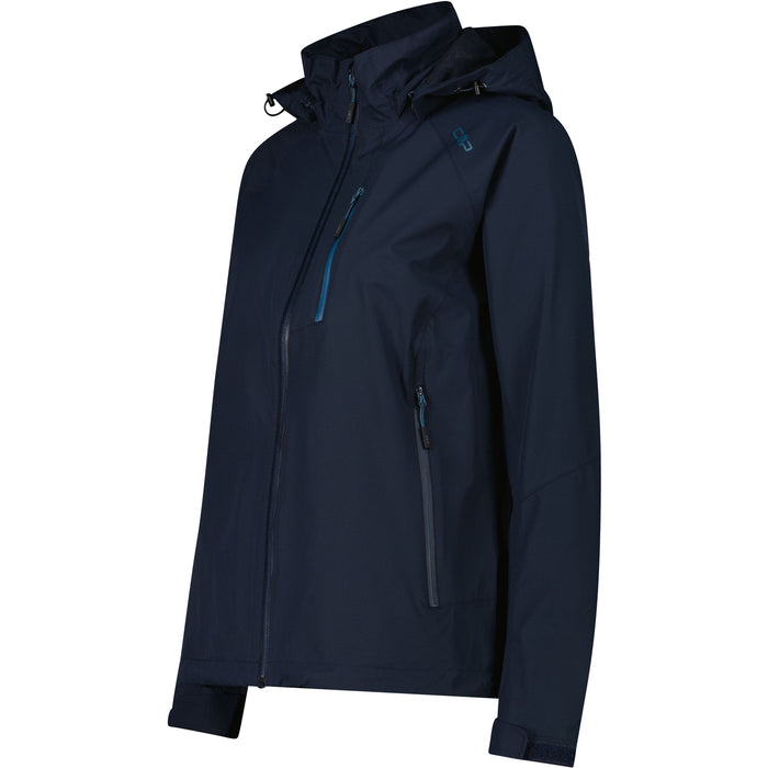 CMP Woman Jacket Zip Hood Jacket N950 Black Blue