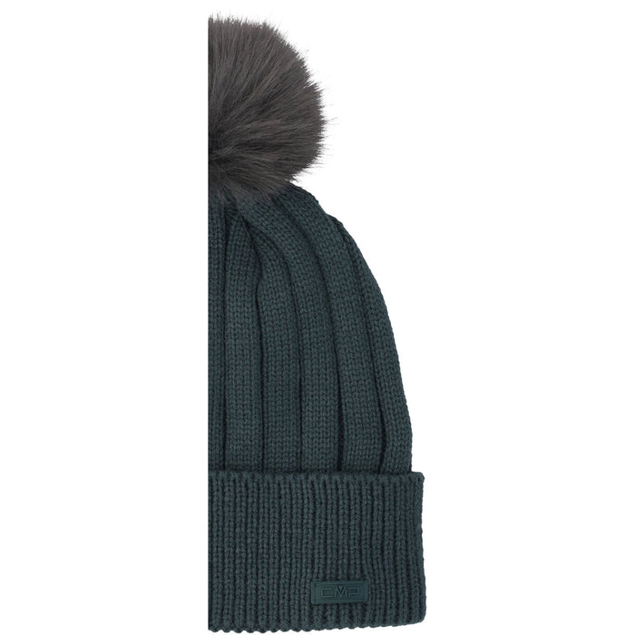CMP Woman Knitted Hat Hoods F520 Trek Green