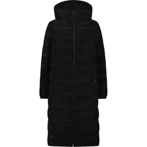 CMP Woman Long Coat Fix Hood Jacket U901 Nero