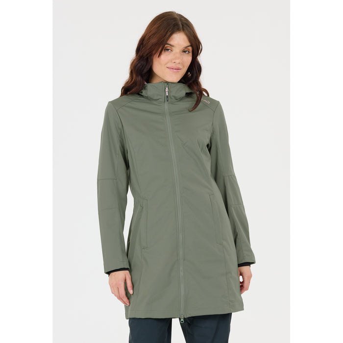CMP Woman Parka Zip Hood Jacket E452 Salvia