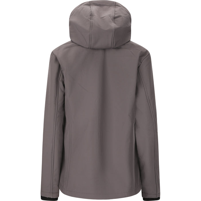CMP Woman Softshell Jacket Zip Hood Softshell Q955 Terra