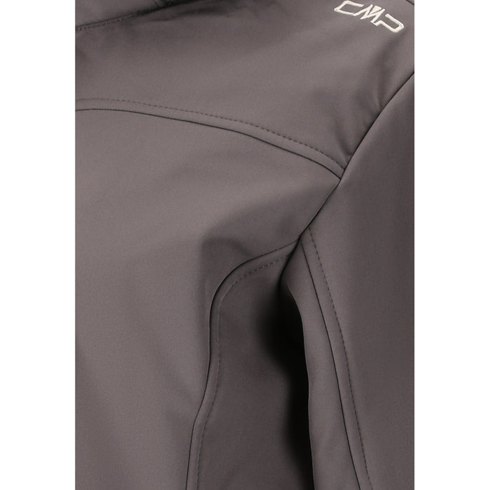 CMP Woman Softshell Jacket Zip Hood Softshell Q955 Terra