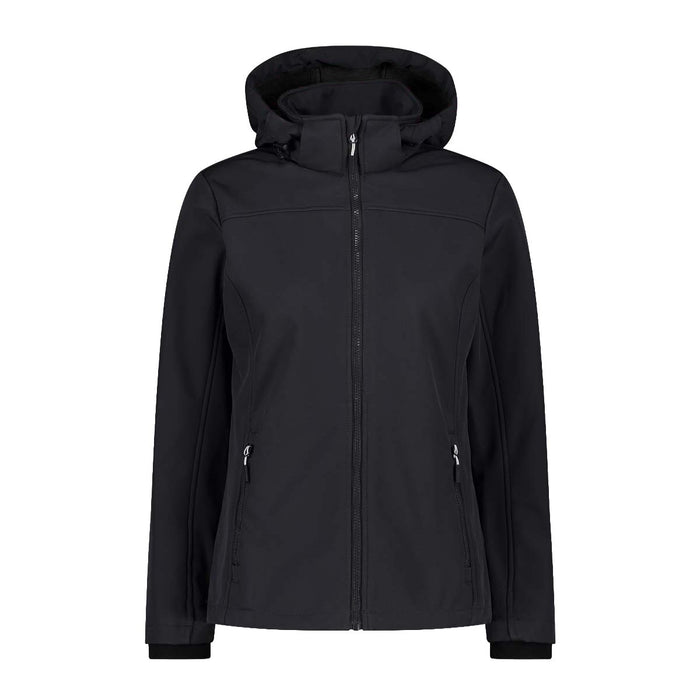 CMP Woman Softshell Jacket Zip Hood Softshell U901 Nero