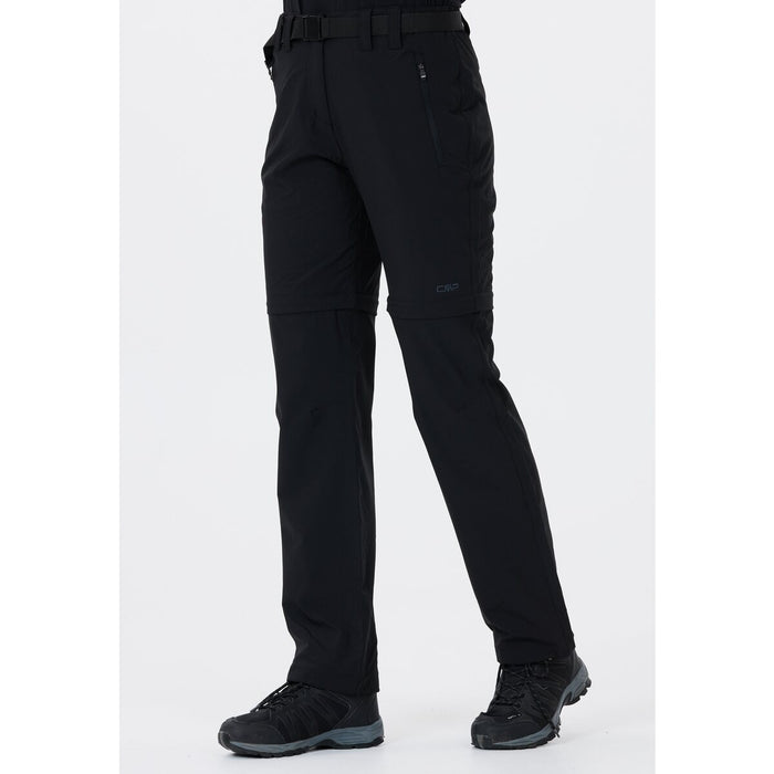 CMP Woman Zip Off Pant 4-Way Stretch Pants U901 Nero