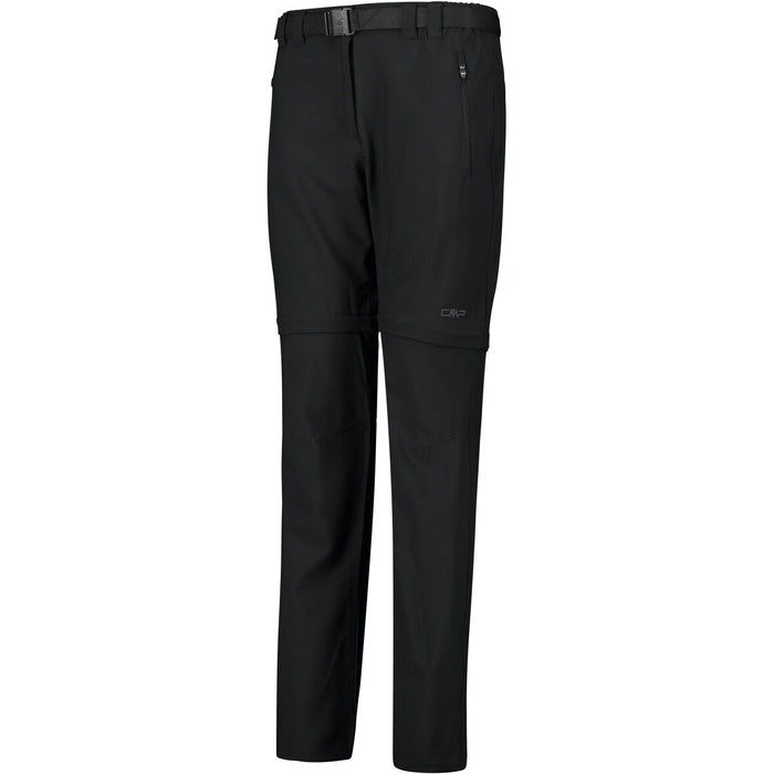 CMP Woman Zip Off Pant 4-Way Stretch Pants U901 Nero