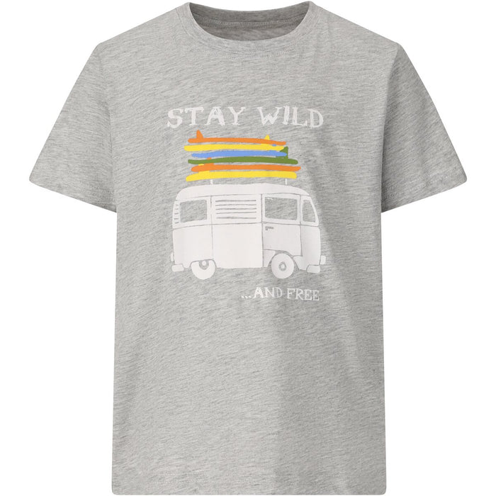ZIGZAG Woodtown Melange SS T-Shirt T-shirt 1005 Light Grey Melange