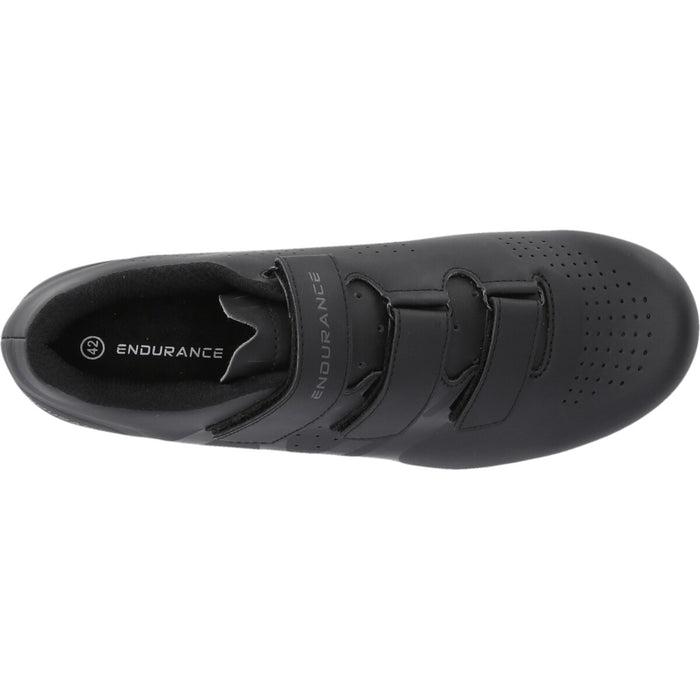 ENDURANCE Wori Road Nylon Cycling Shoes Cycling/Spinning Shoes 1001 Black