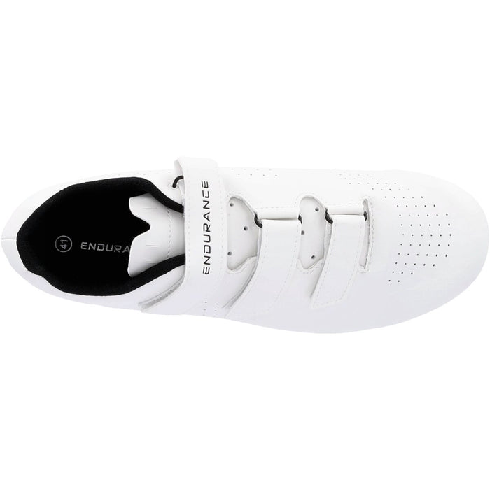 ENDURANCE Wori Road Nylon Cycling Shoes Cycling/Spinning Shoes 1002 White