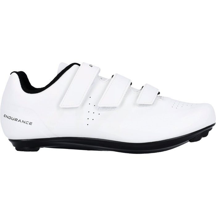 ENDURANCE Wori Road Nylon Cycling Shoes Cycling/Spinning Shoes 1002 White
