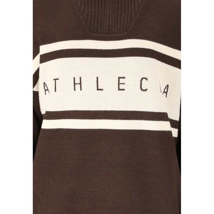 ATHLECIA Yiruma W Knitted Half Zip Knit 1294 Chocolate Torte