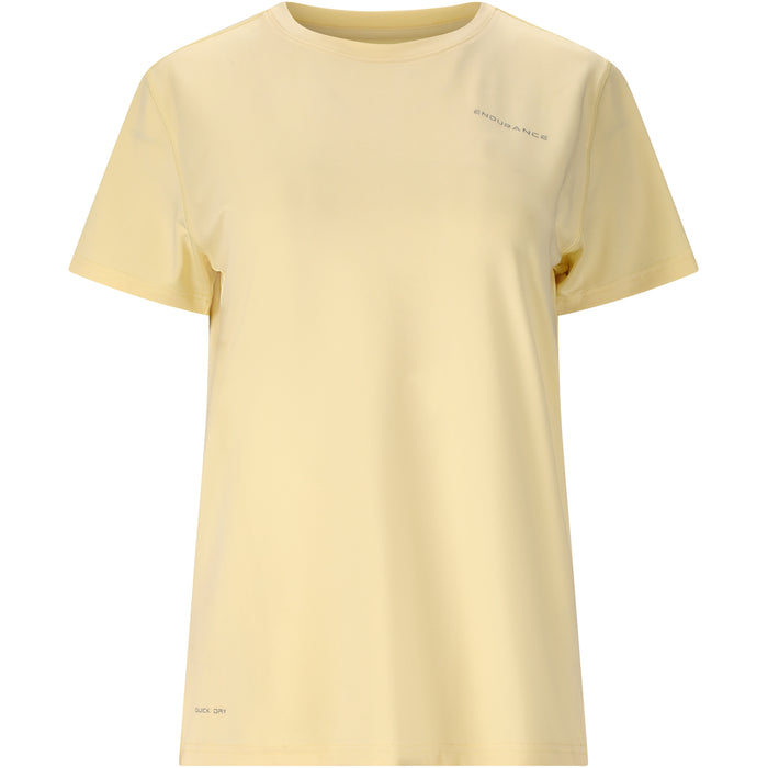 ENDURANCE Yonan V2 W Performance S/S Tee T-shirt 5373 French Vanilla