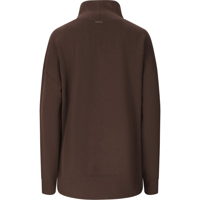 ATHLECIA Yunes W Turtle Neck Sweatshirt 1294 Chocolate Torte