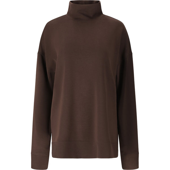 ATHLECIA Yunes W Turtle Neck Sweatshirt 1294 Chocolate Torte