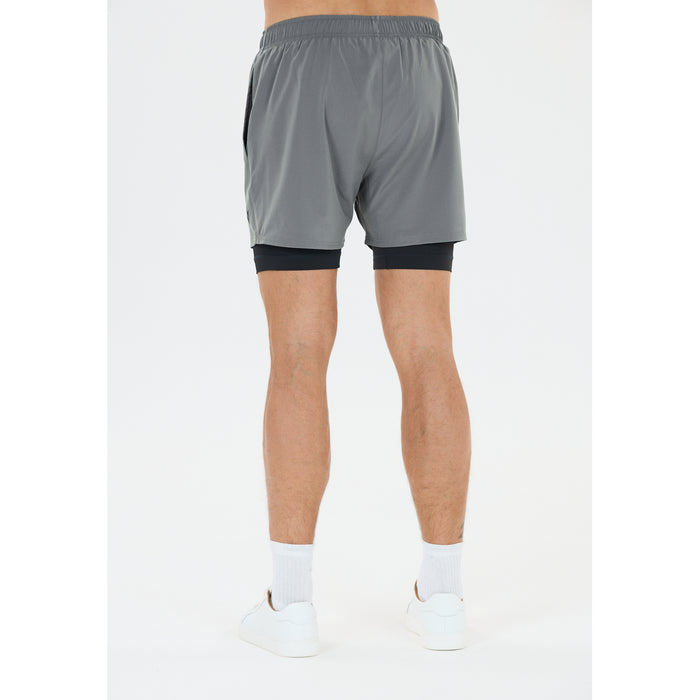 VIRTUS Zayne V2 M 2-in-1 Shorts Shorts 2295 Lagune Gray