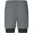VIRTUS Zayne V2 M 2-in-1 Shorts Shorts 2295 Lagune Gray