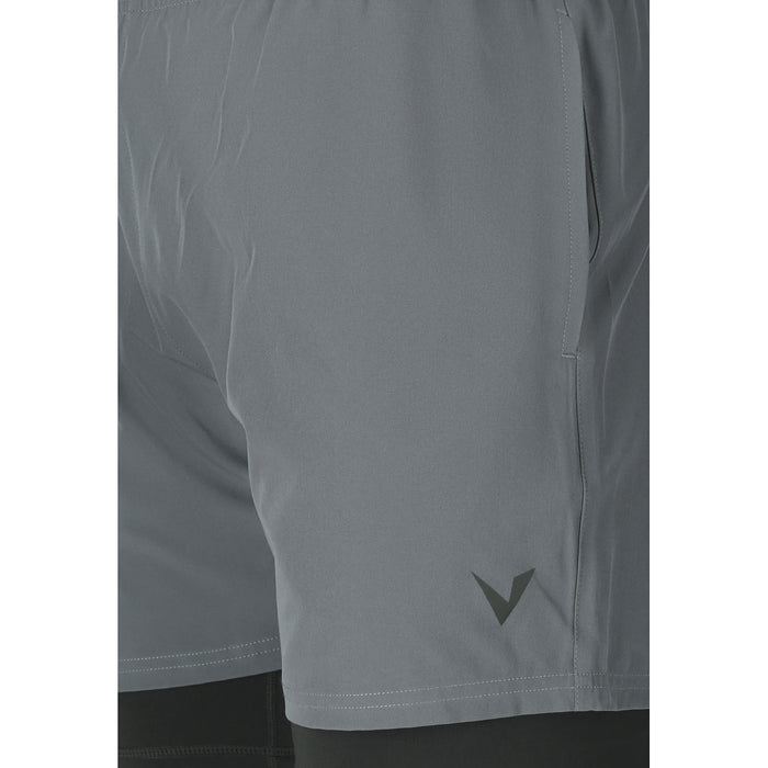 VIRTUS Zayne V2 M 2-in-1 Shorts Shorts 2295 Lagune Gray