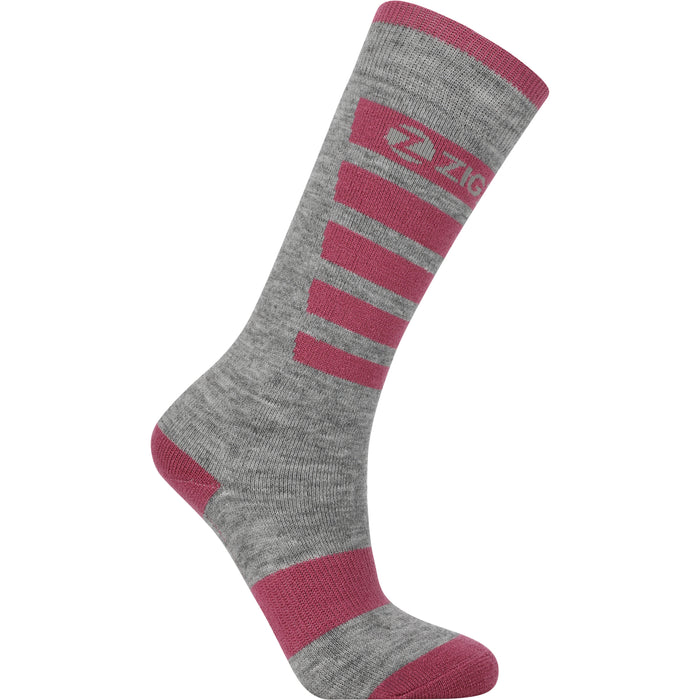 ZIGZAG Znow Ski Sock 2-Pack Socks 4368 Red Violet