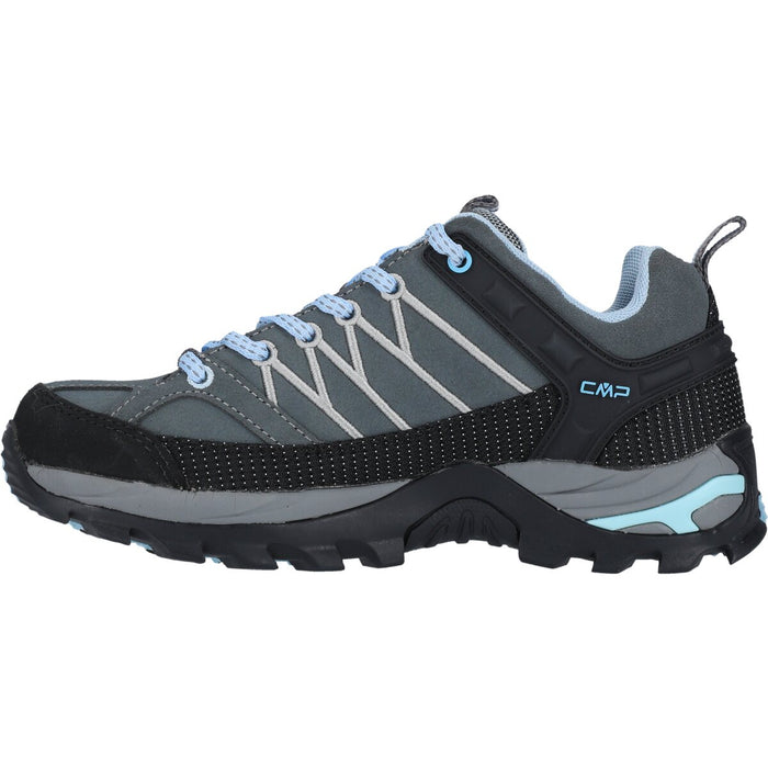 CMP Rigel Low Wmn WP Outdoor Shoe Shoes 77BD Graffite-Azzurro