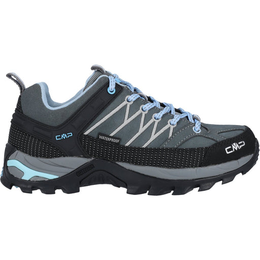 CMP Rigel Low Wmn WP Outdoor Shoe Shoes 77BD Graffite-Azzurro